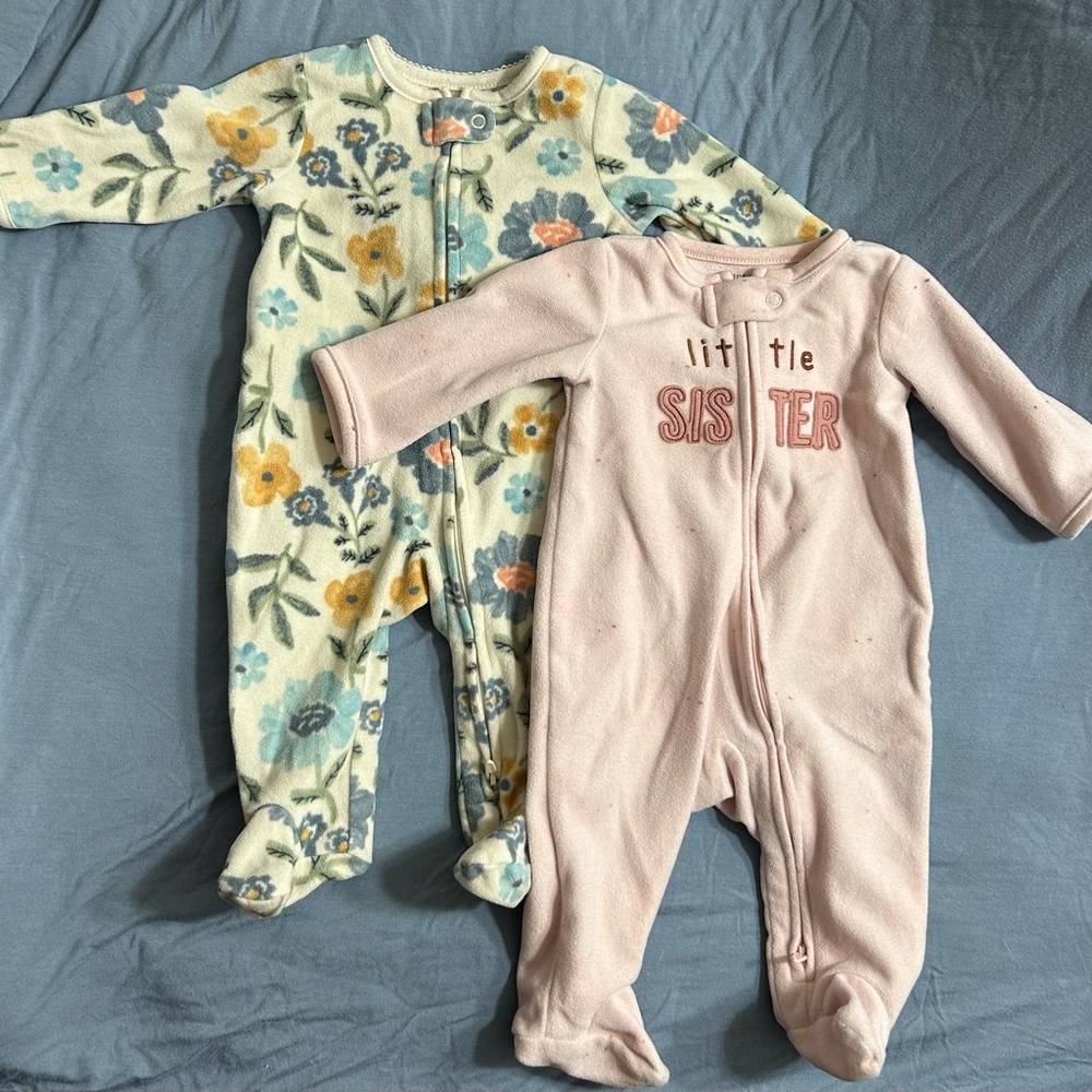 Floral and Pink Kids One Pieces